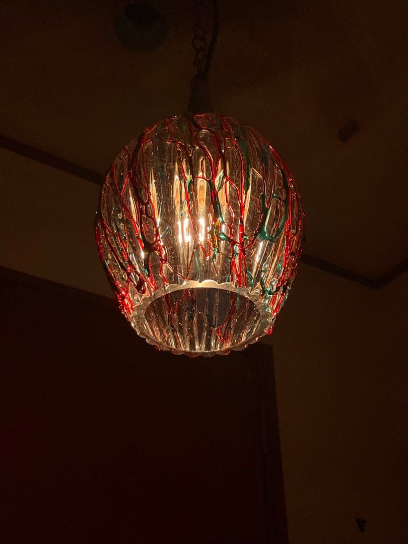 ヴィンテージ！美しい線状模様「ペンダントランプ」