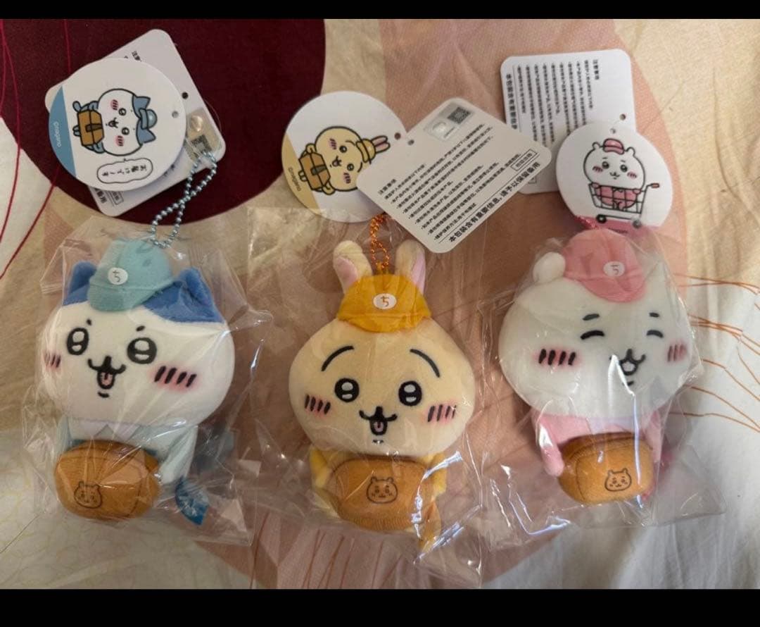 【s】ちいかわ 働くスタッフさんマスコット 3点セット