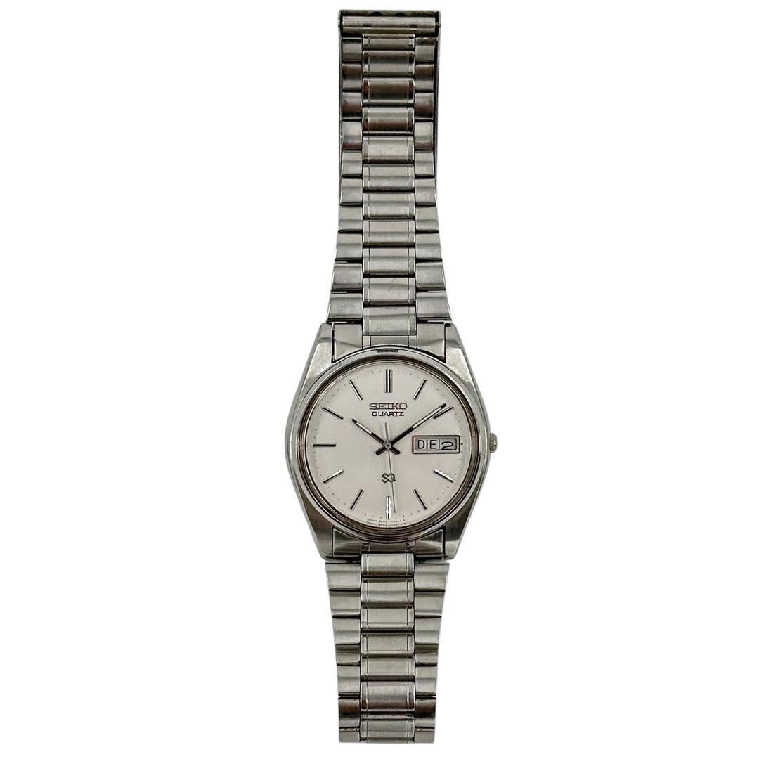 セイコー　腕時計　クオーツ　デイデイト　8223-7180 シルバー　メンズ