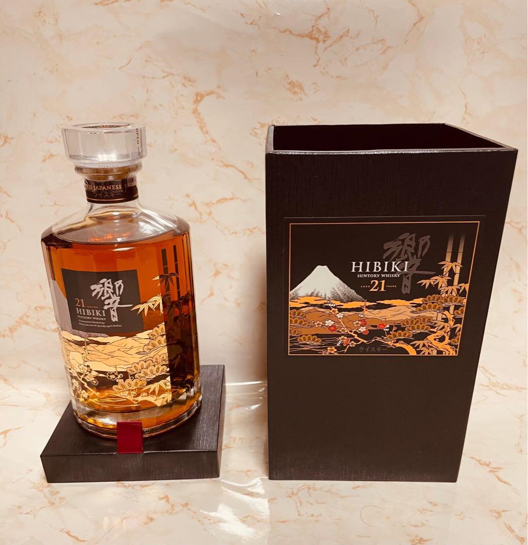 サントリー響21年★花鳥風月意匠ボトル