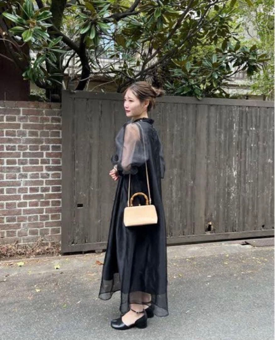 Acka sheer over one-piece ブラック size1