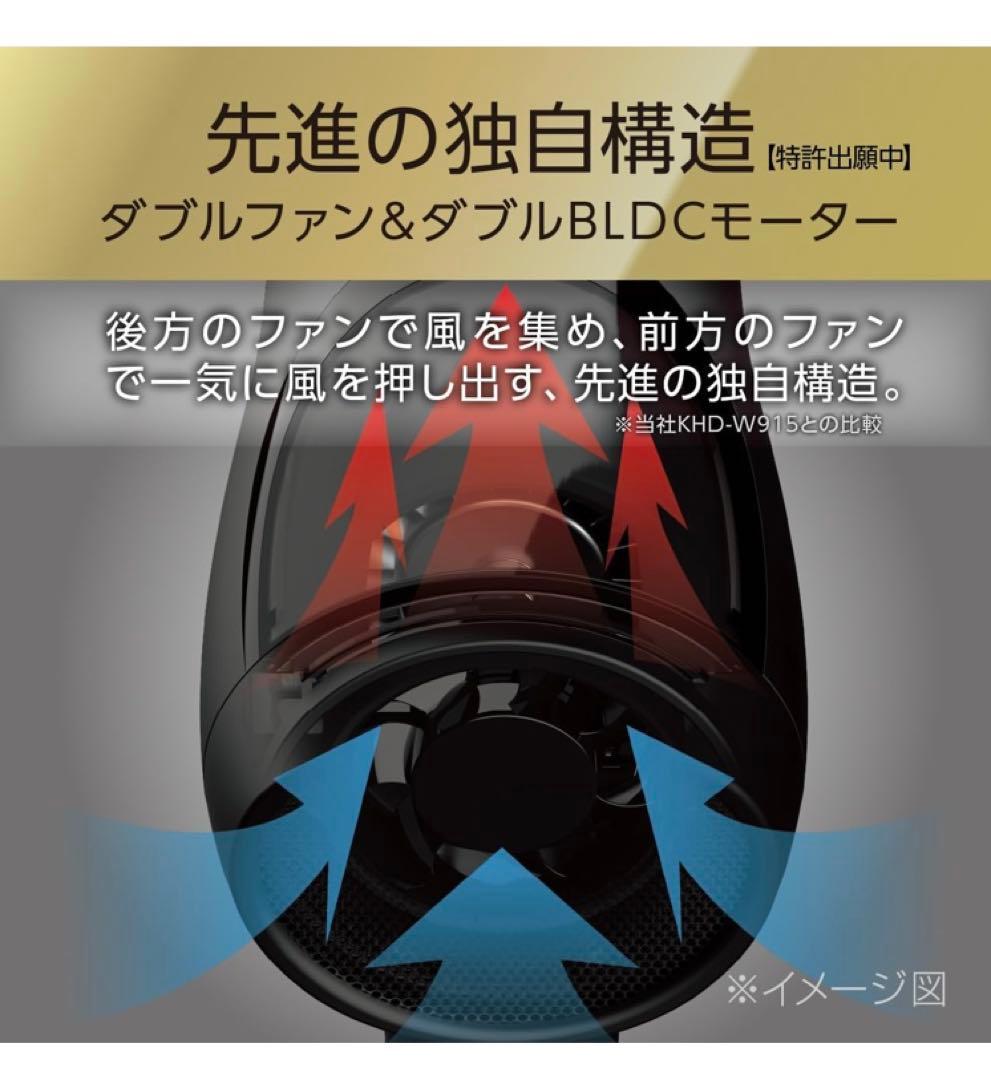 コイズミ ヘアドライヤー BLDC ダブルファンドライヤー プレミアム