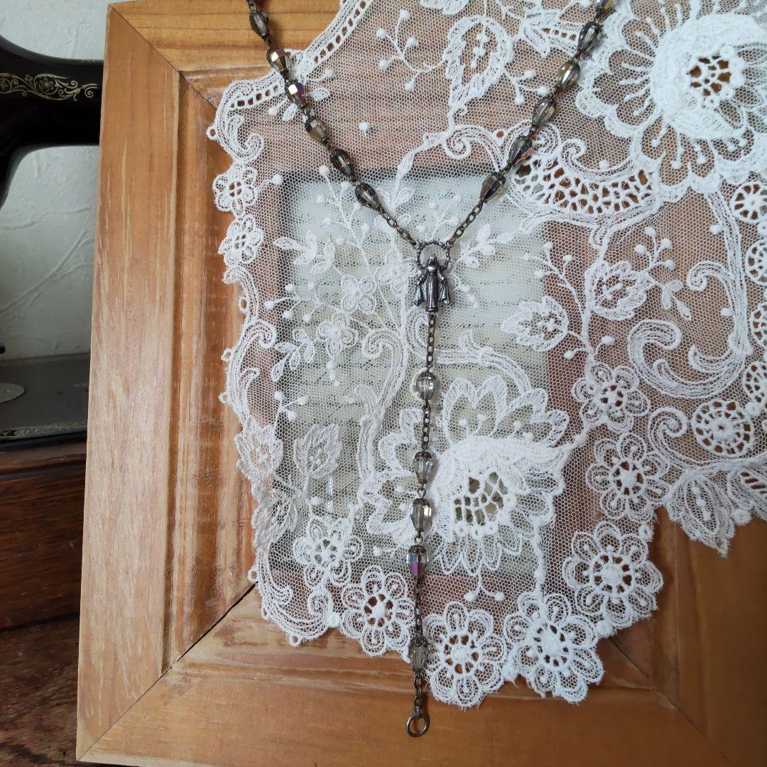 アンティーク　パーツ　メダイネックレス