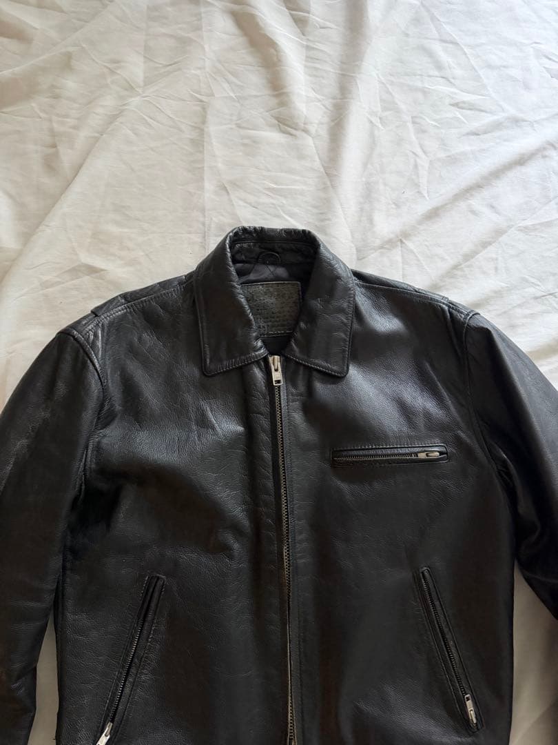 ジャケット・アウター 90s single biker jacket cow leather L
