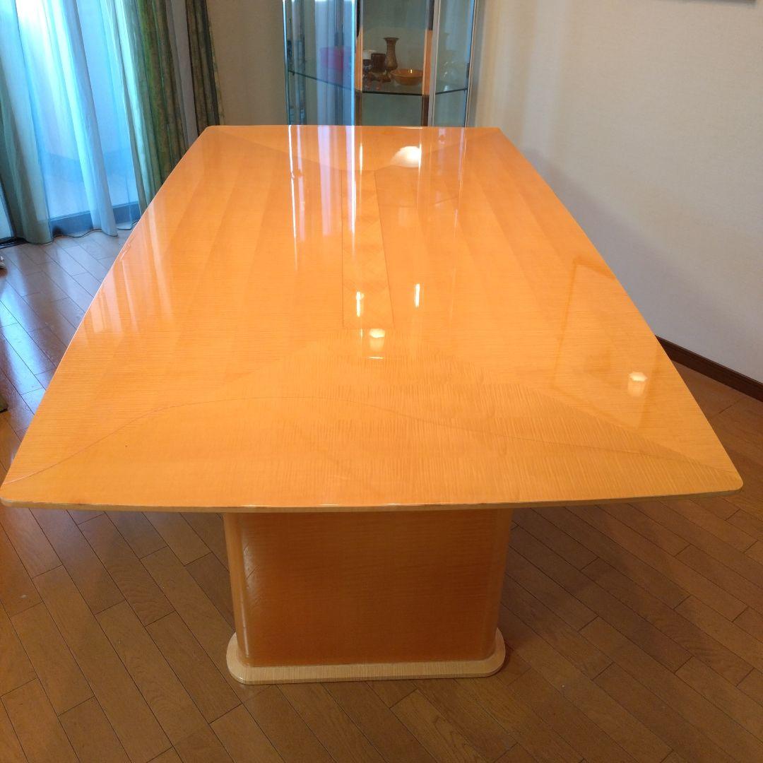 松創 ダイニングテーブル 6人掛け シカモアメープル 大塚家具 大型 W200㎝