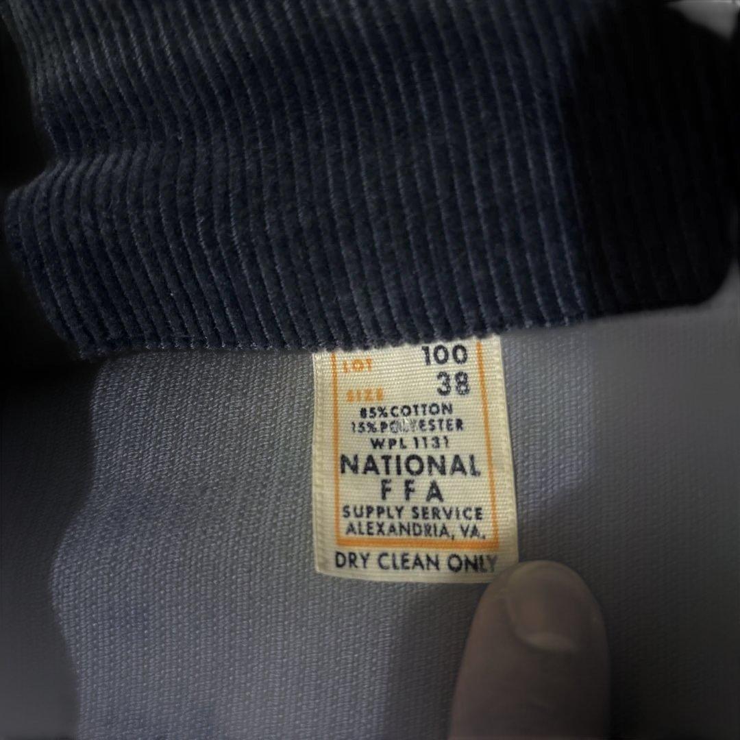 FFAジャケット バッチ付き 80s ヴィンテージ ファーマーズ 刺繍 38