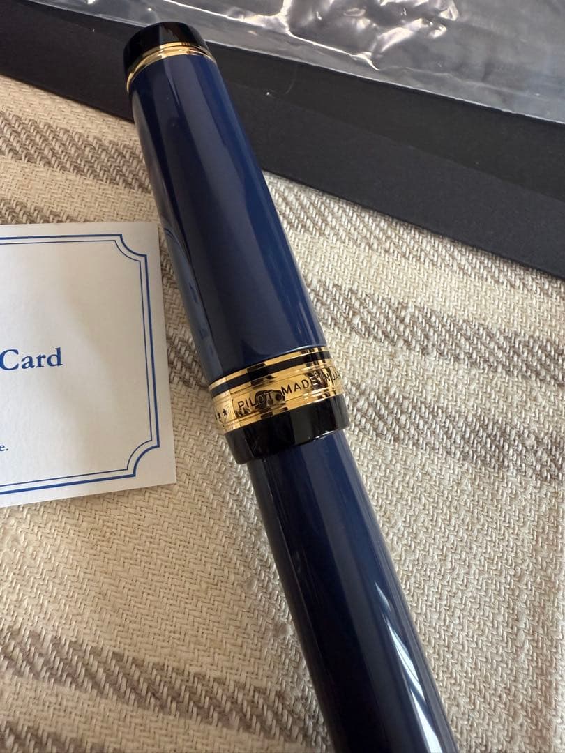 パイロット万年筆、漆、カスタム紺青、30サイズペン先 万年筆