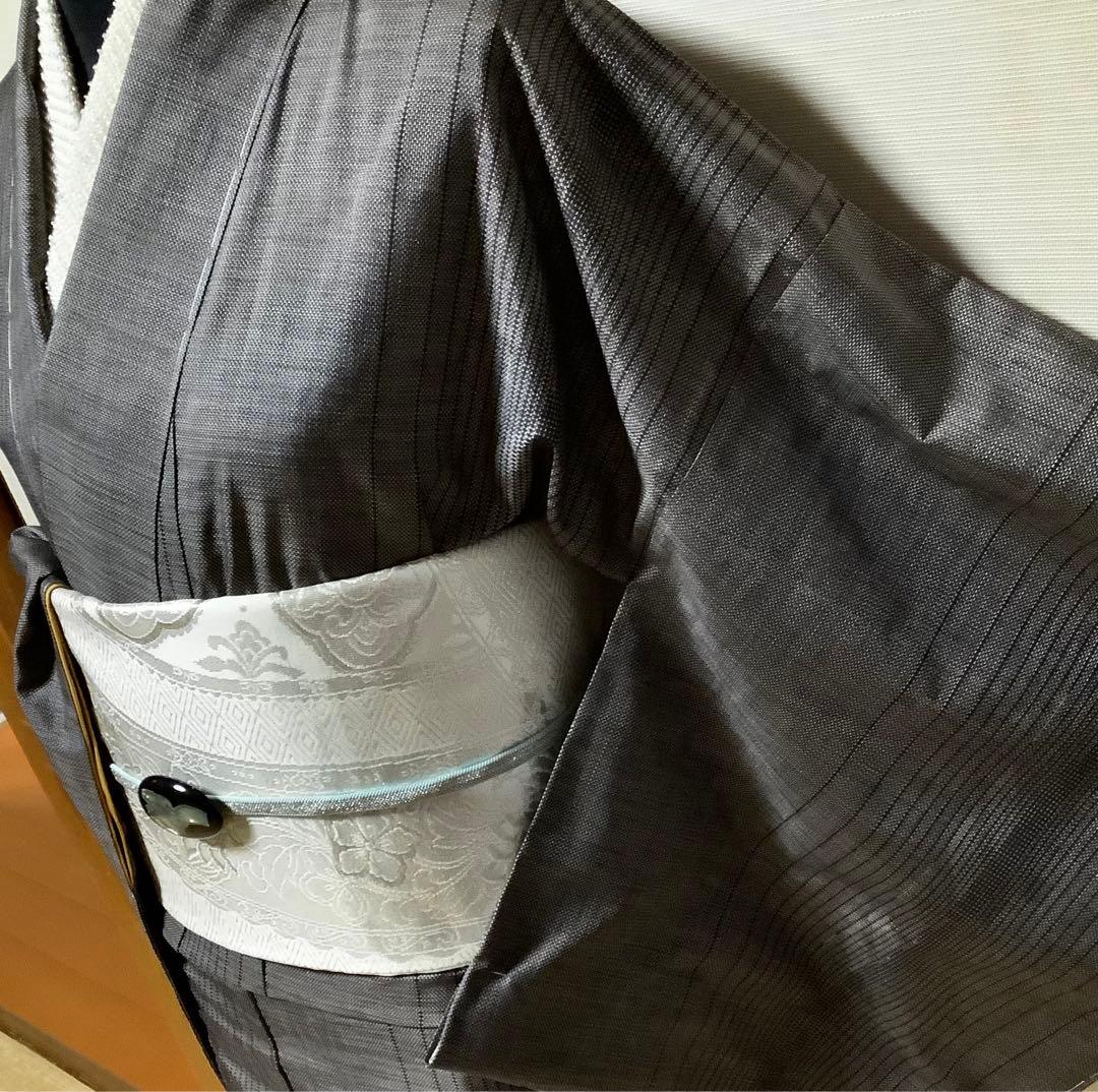 新品正絹本場泥大島紬　9マルキ　間道　⑨( 訪問着、留袖、袋帯なども出品)