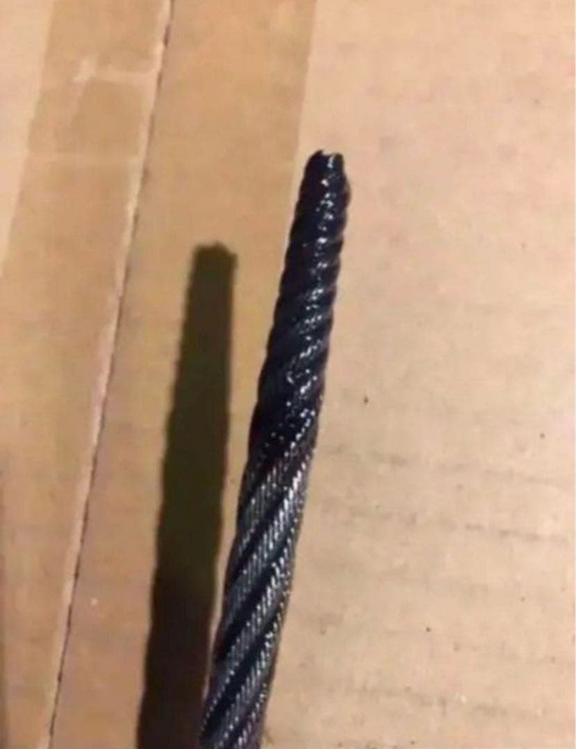 国産品　ユニック用ワイヤーロープ　8mm x 44m