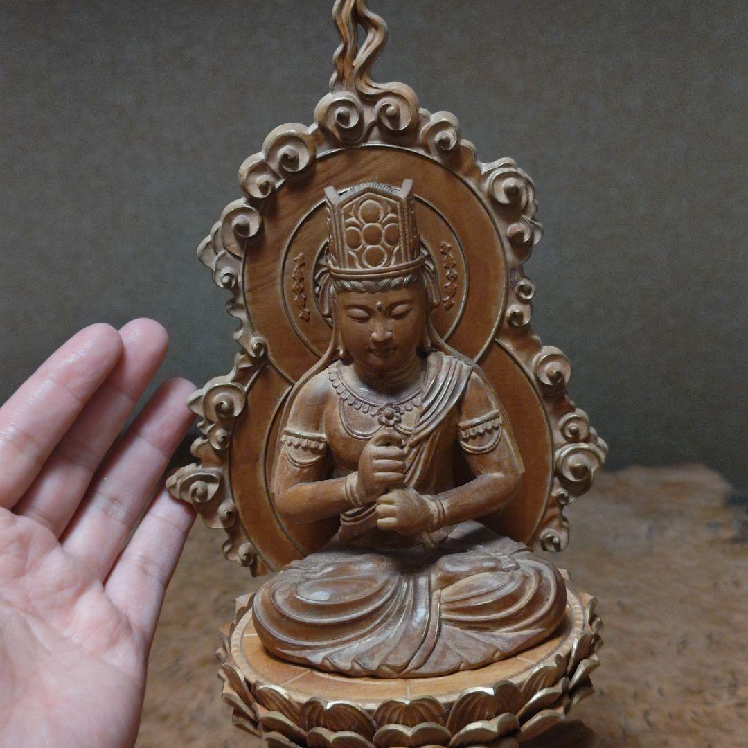 仏教美術　喜雲作　大日如来坐像33cm金彩時代木製仏像寺院漆芸骨董品古美術茶道具