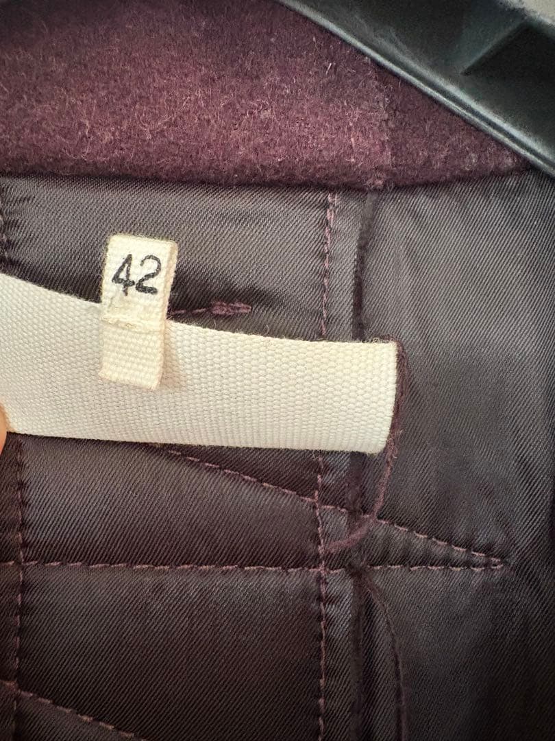 【美品】Maison Margiela ⑥パープル チェスターコート42
