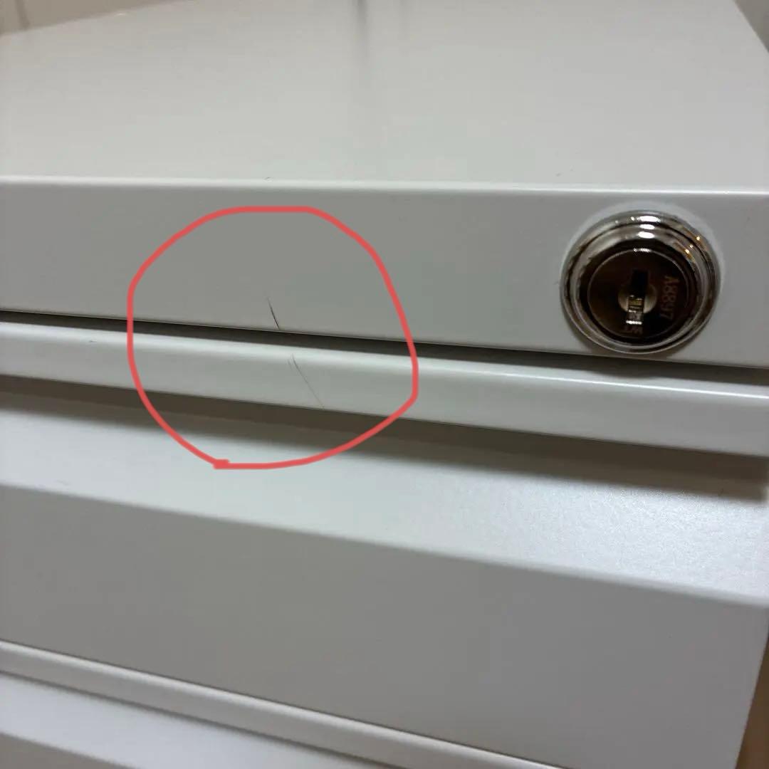 【未使用品】ホワイトデスクワゴン