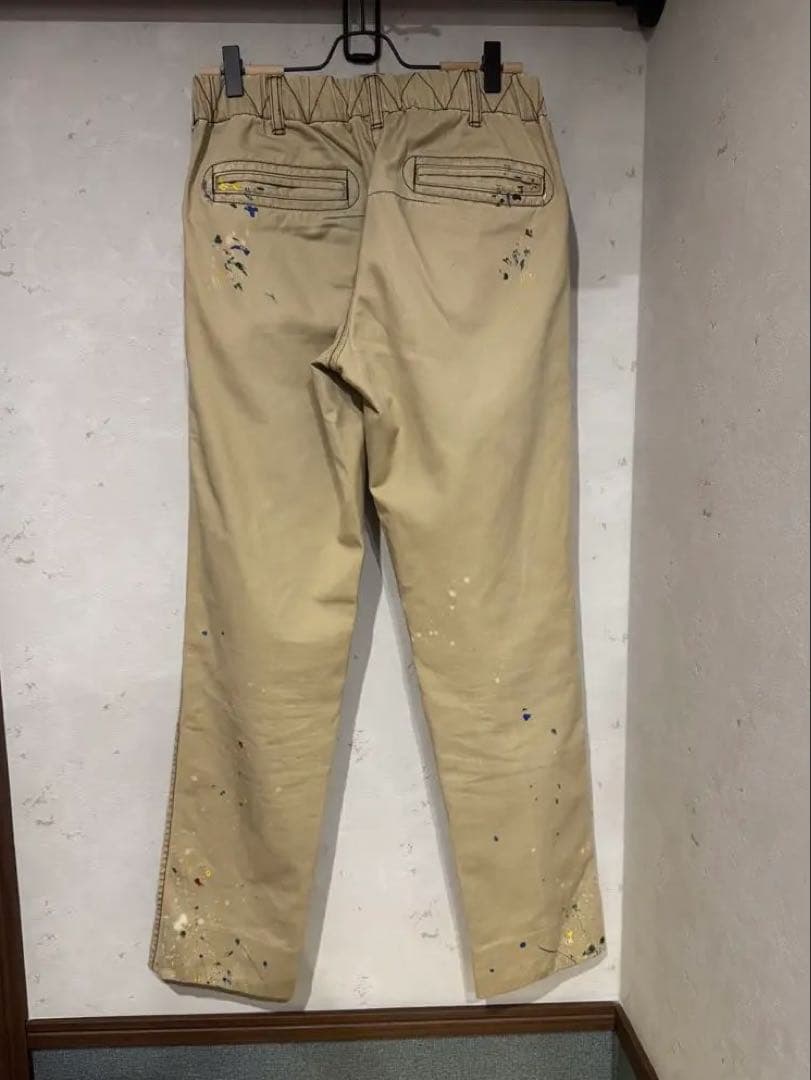 ナンバーナイン アーカイブ 08aw ペンキ加工チノ