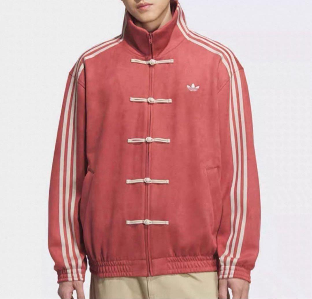 adidasアディダス 中国限定 蛇年トラックジャケットオレンジ　Mサイズ”