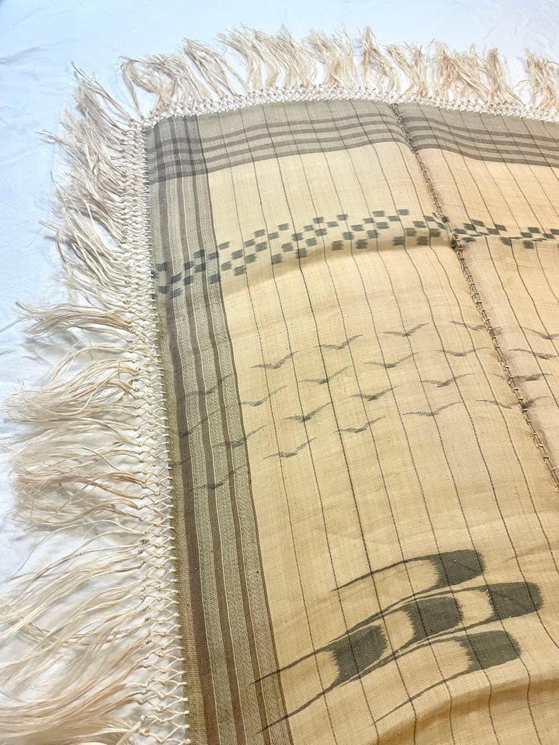 喜如嘉　芭蕉布　工芸品　壁掛け　クロス　反物つぎ合わせデザイン