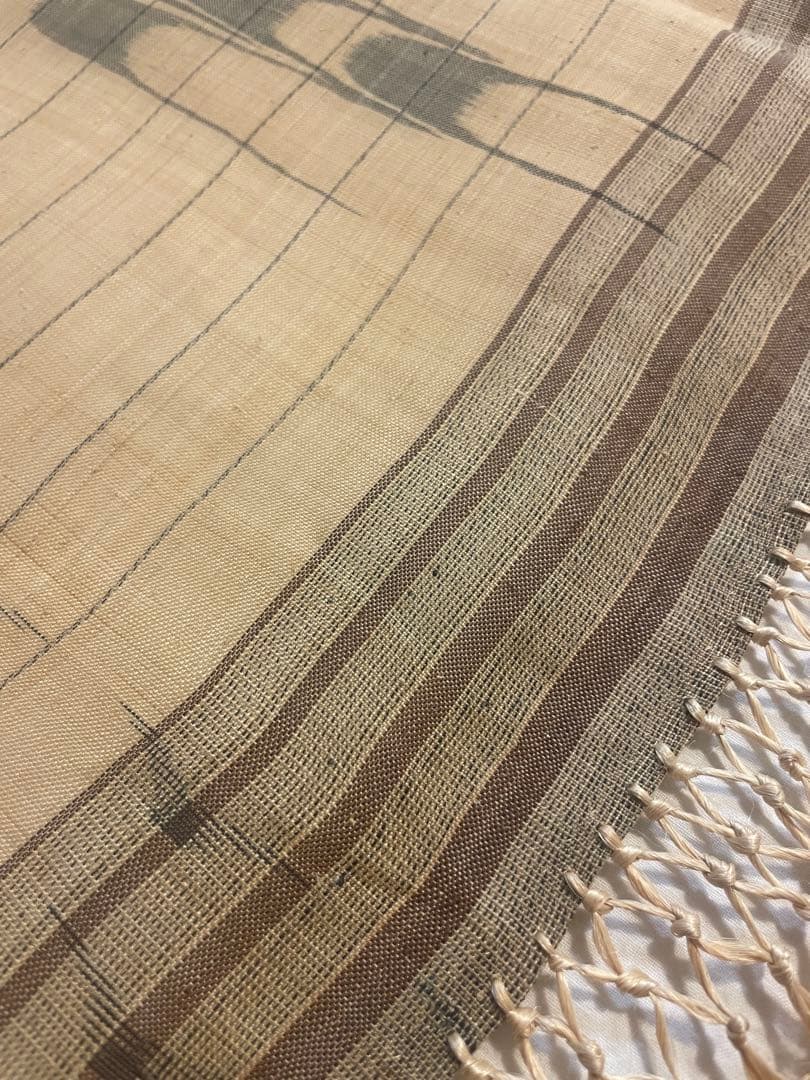 喜如嘉　芭蕉布　工芸品　壁掛け　クロス　反物つぎ合わせデザイン