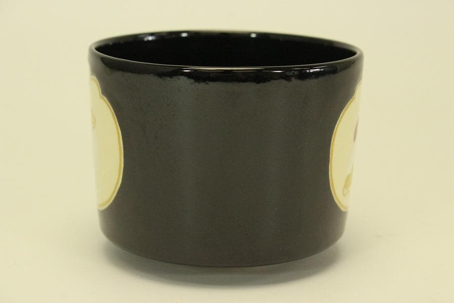 茶道具 福鼡之絵 茶碗 粟田焼 佳山 木箱付(メ1393)