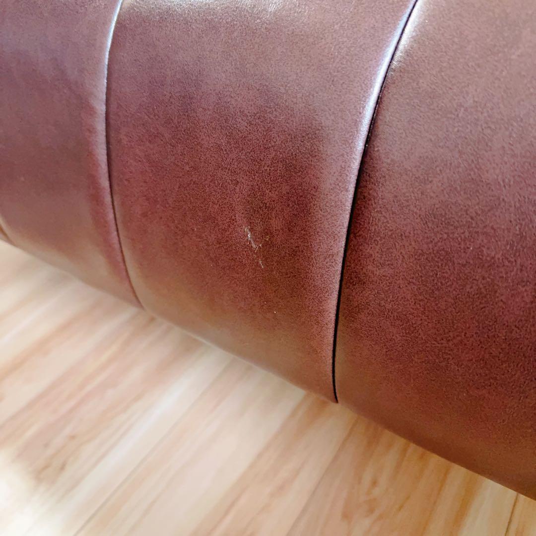 ニトリ　2人掛けソファ 合皮タイプ（直接引き取り限定）