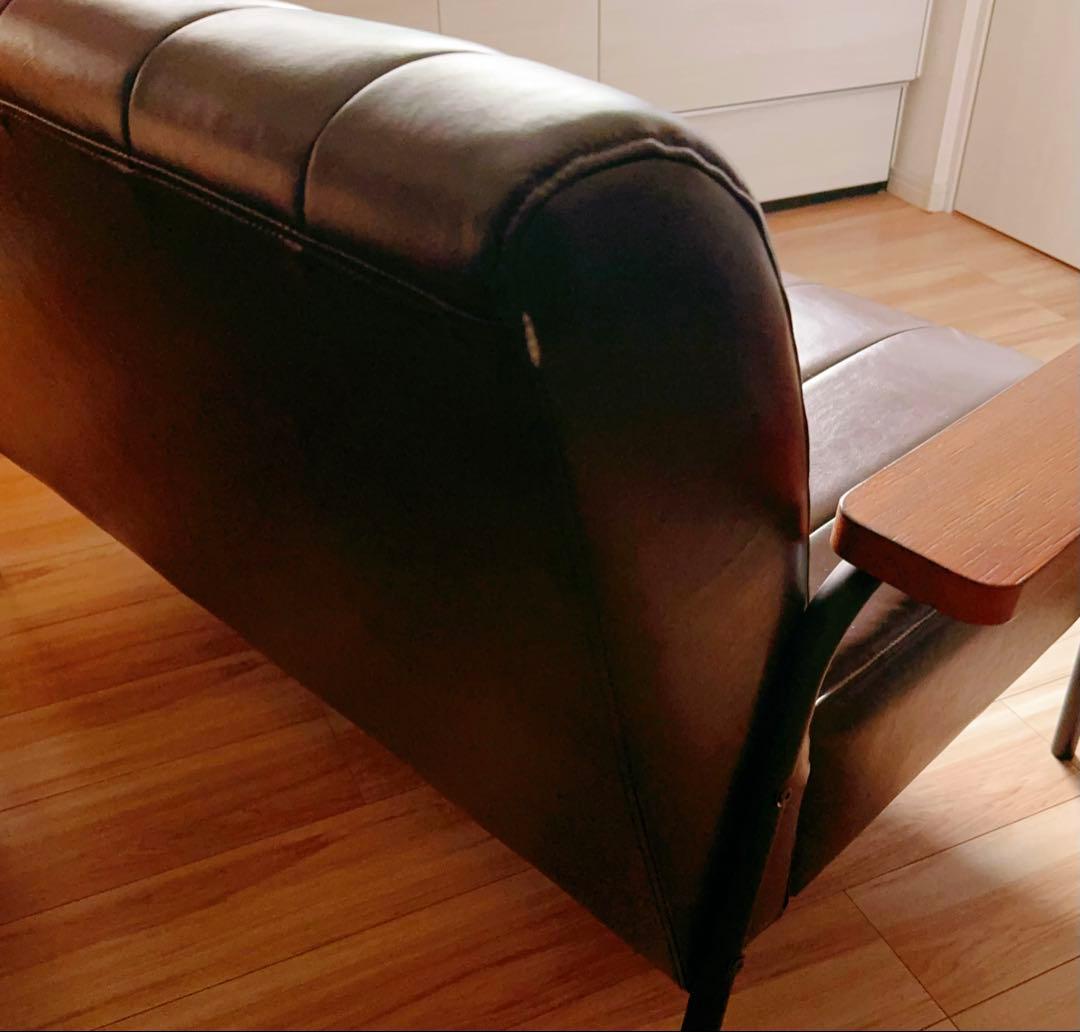 ニトリ　2人掛けソファ 合皮タイプ（直接引き取り限定）