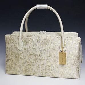 新品未使用 ！！特別セール！！ 織生地使用 利休バッグ　241228