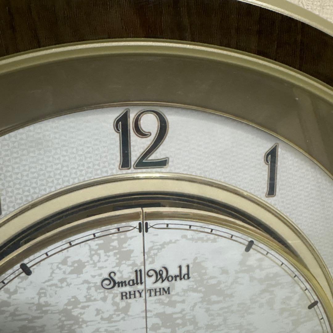 リズム スモールワールド 掛け時計 パルタージュ 4MN470RA からくり時計