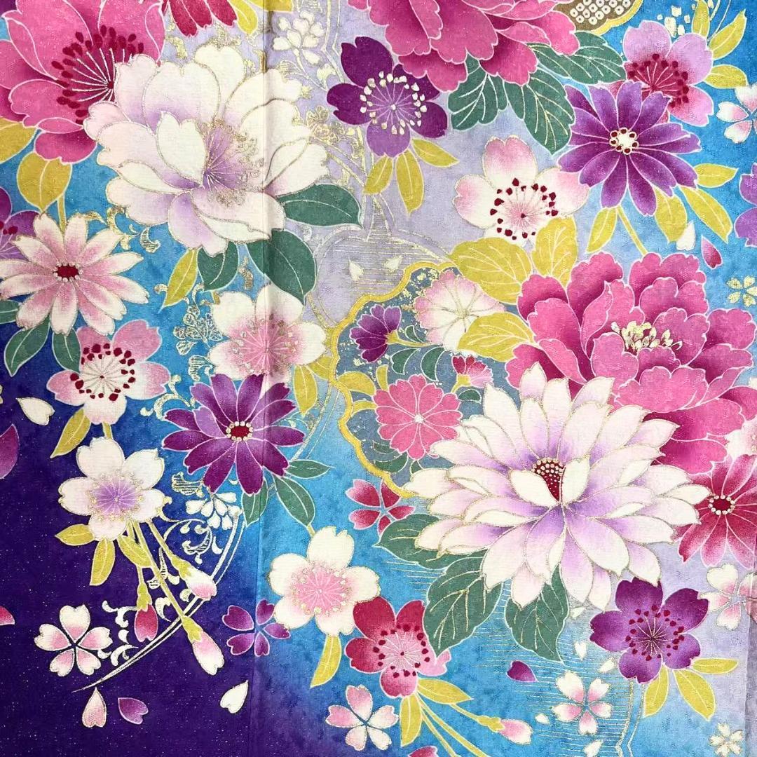 ≪早い者勝ち≫【美品】 振袖セット 成人式 正絹 古典柄 S*18 ●