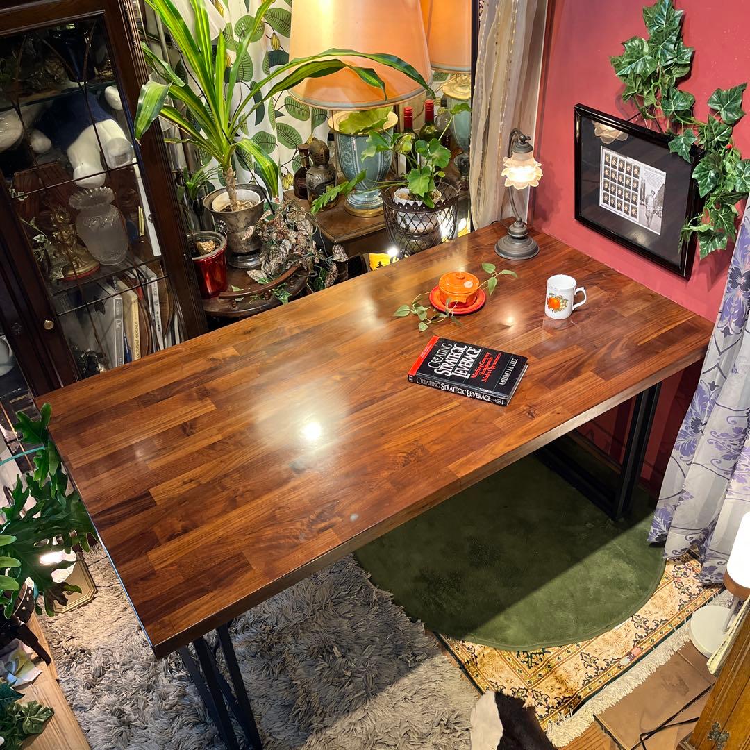 ☆hinotsuki☆引き取り価格 ウォールナット無垢　ダイニングテーブル