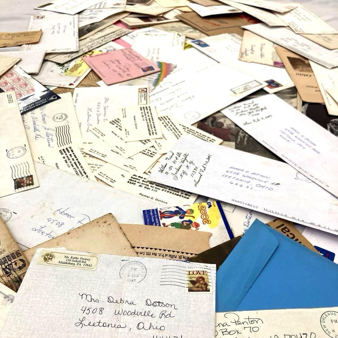 大人気　手紙・封筒関係の紙モノだけで【800g】