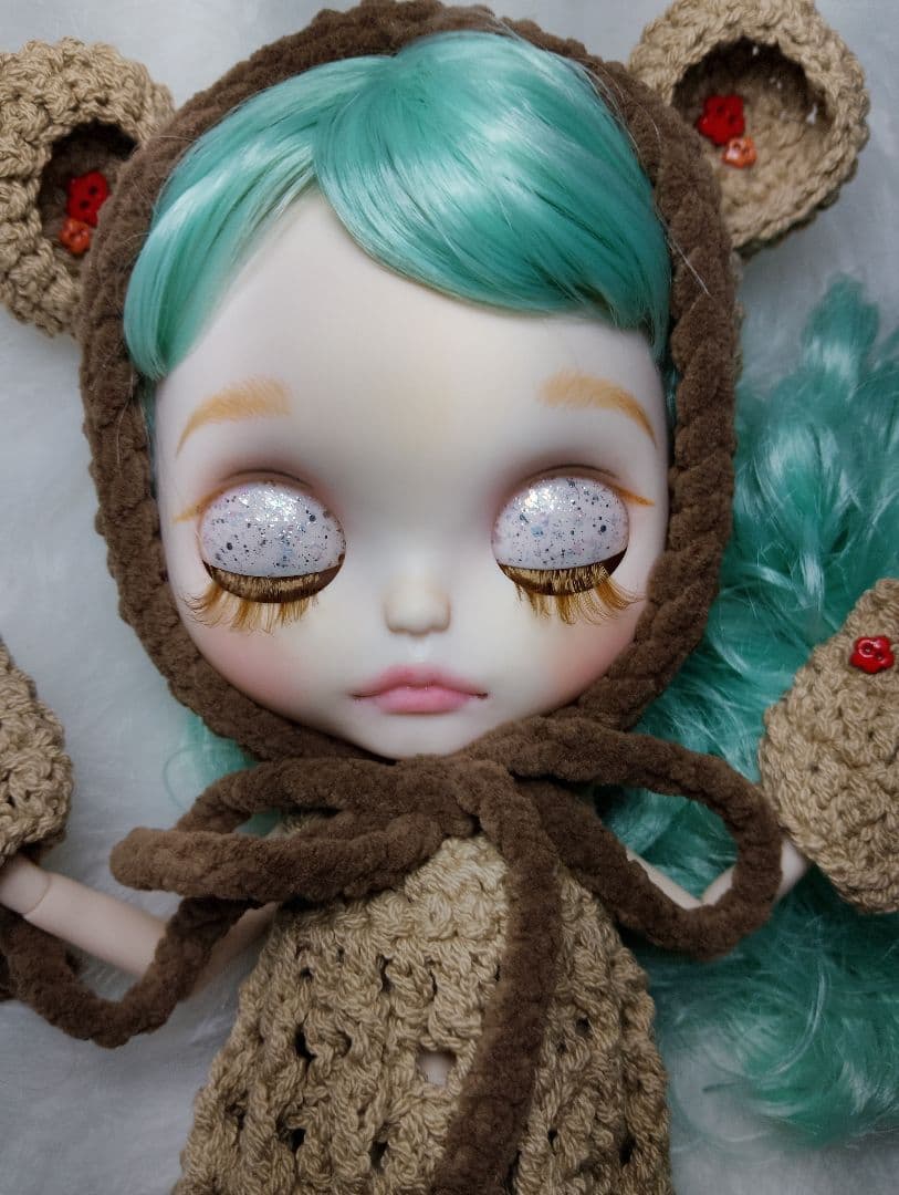 カスタムアイシードール パステルグリーンヘア アウトフィット付き