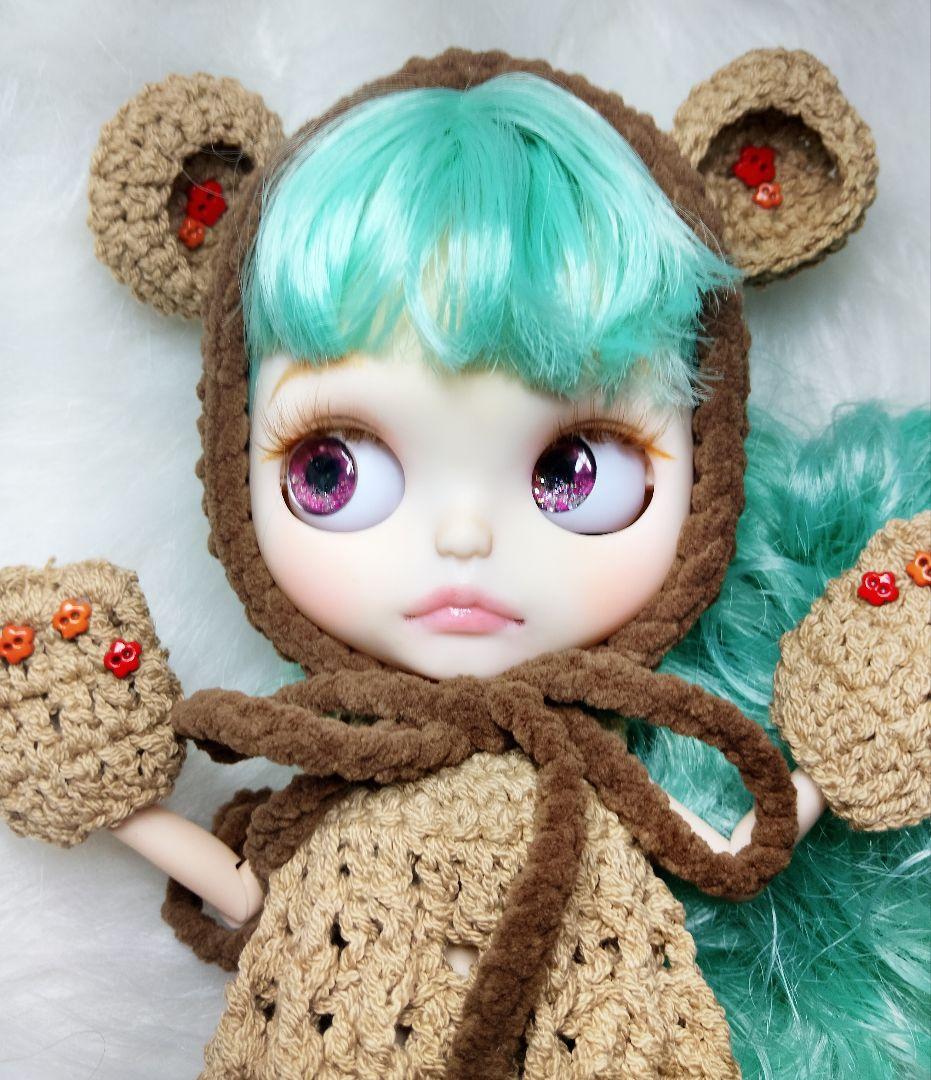 カスタムアイシードール パステルグリーンヘア アウトフィット付き