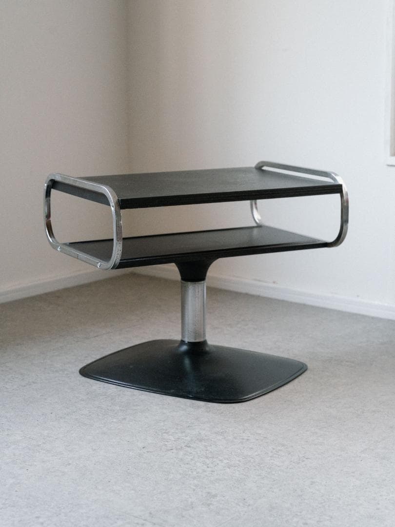 70-80's SHARP vintage 回転 サイドテーブル 昭和レトロ