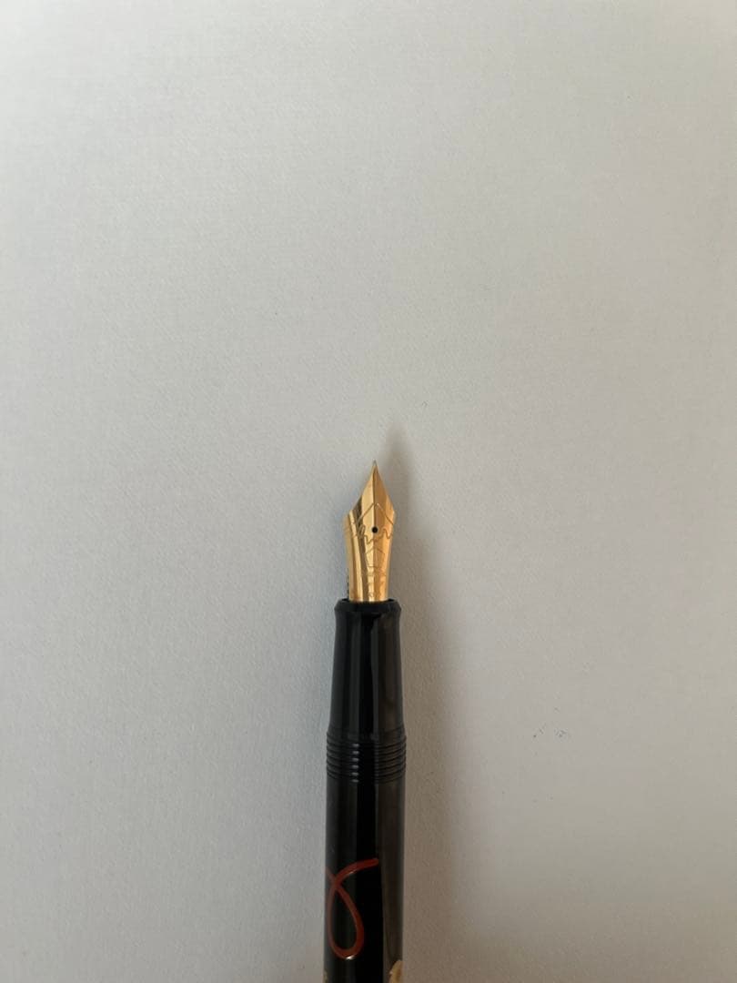 未使用 PILOT パイロット 漆蒔絵 万年筆 14K 花籠 FN-5M-HA