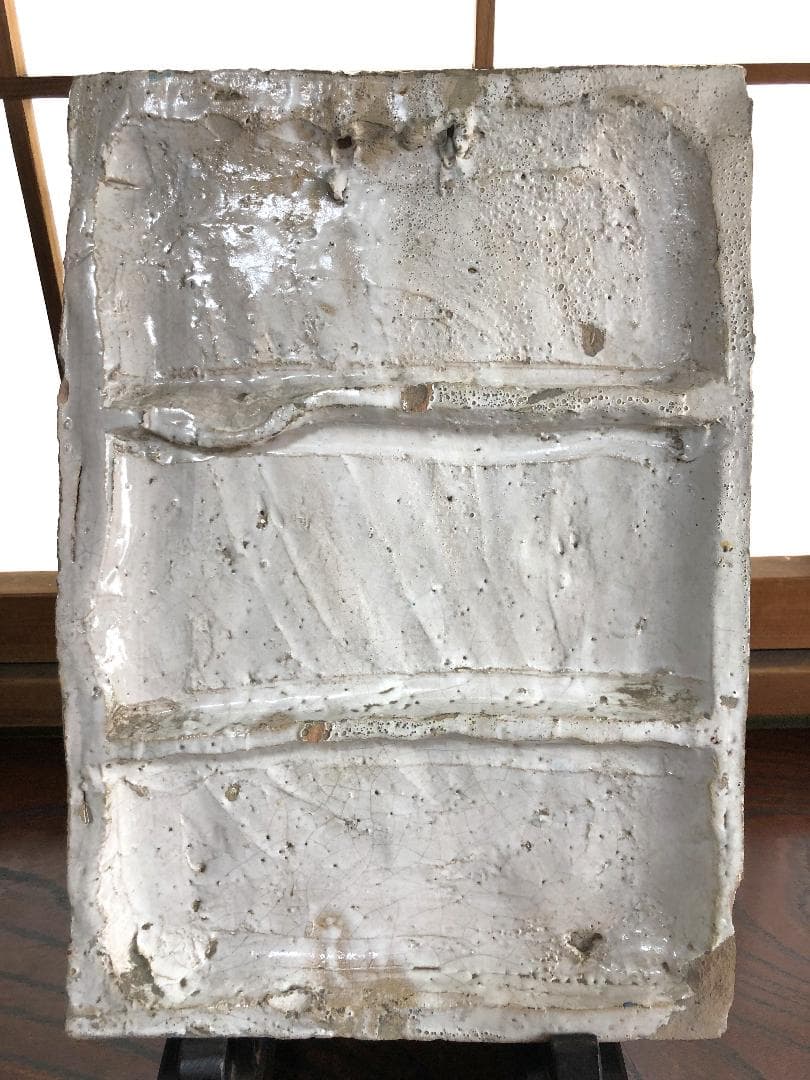 【 聖マリア母子像　東方正教 】　イコン陶板レリーフ 　骨董