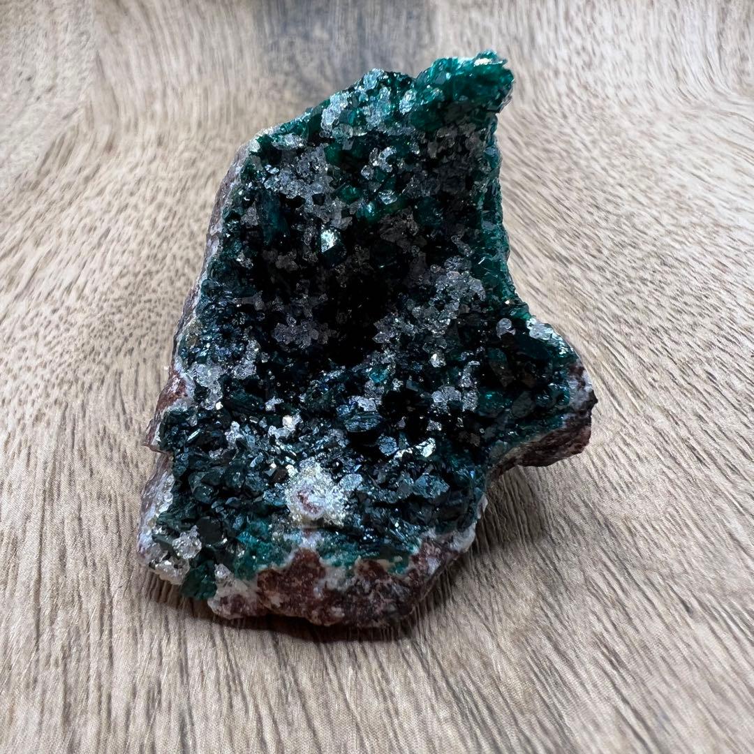 ダイオプテーズ 水晶 共生 鉱物 標本 原石