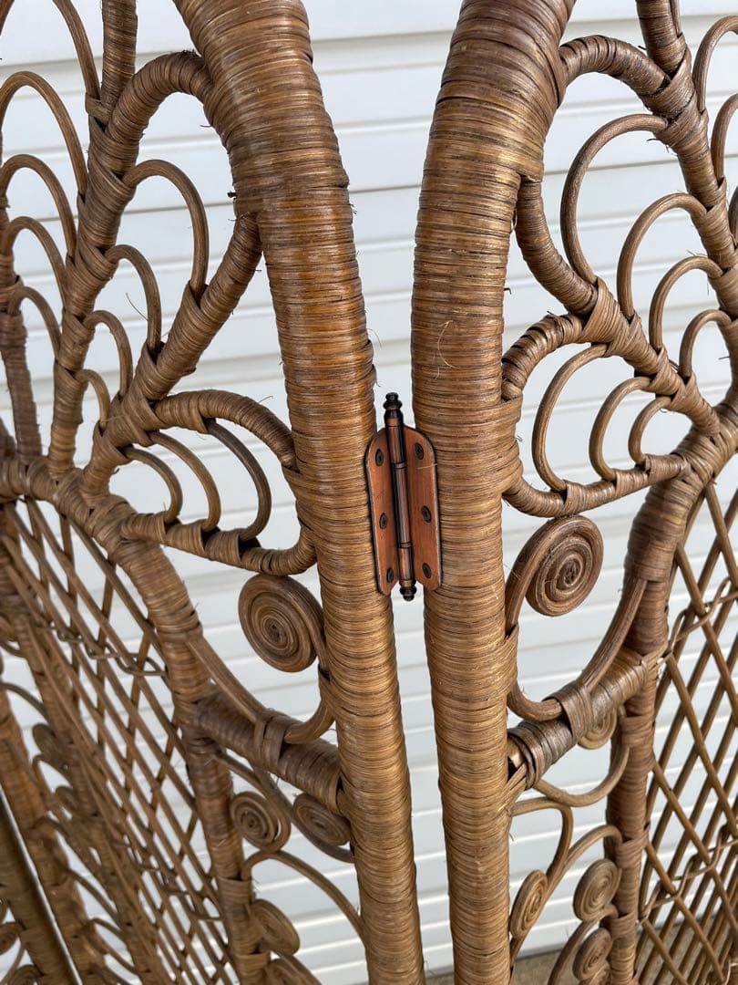 ビンテージ/ラタン/籐/籐家具/衝立/パーテーション/⑦