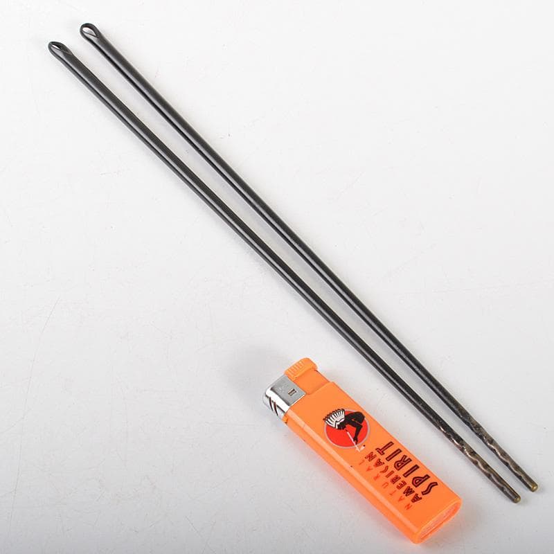 茶道具　金工師　木村清五郎作　鉄製　美津火箸　共布共箱　C　6458