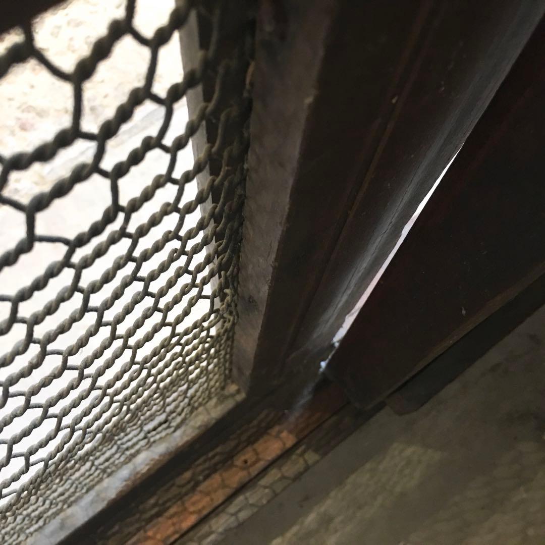 蔵戸 古民具 網付き 建具 昭和レトロ 扉