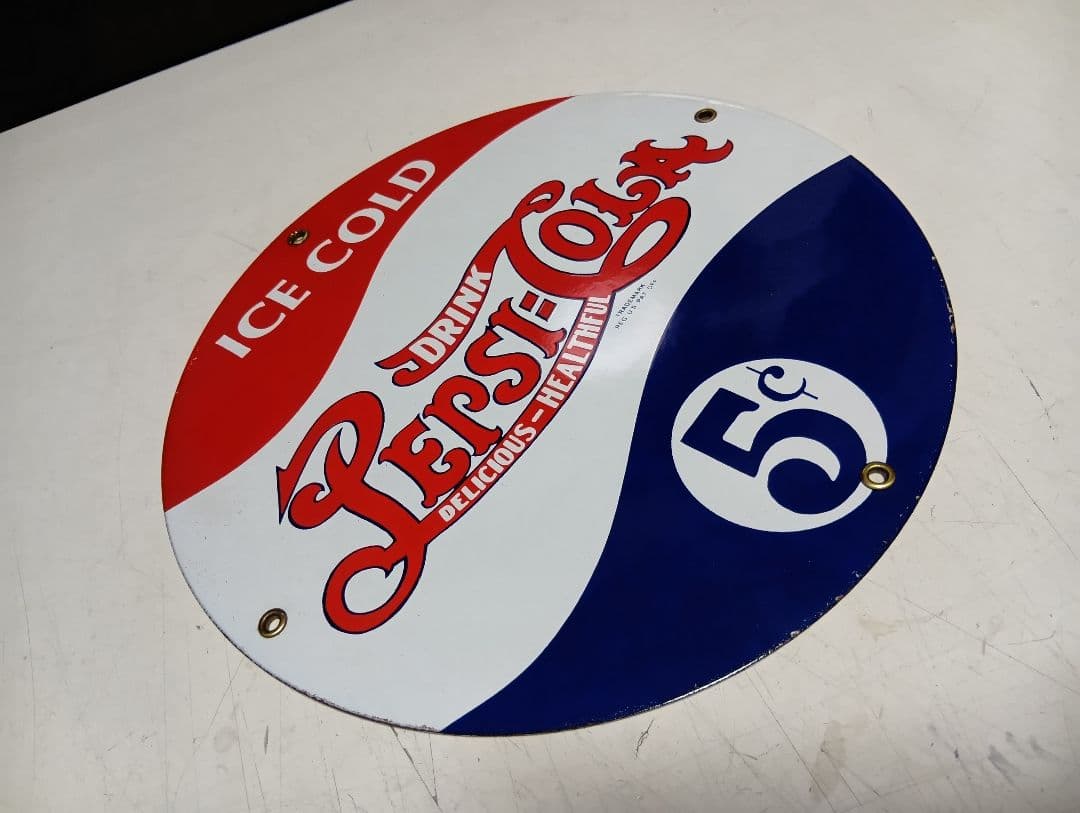 レア　1970's　USA製　琺瑯　看板　エナメル　サイン　プレート　５枚
