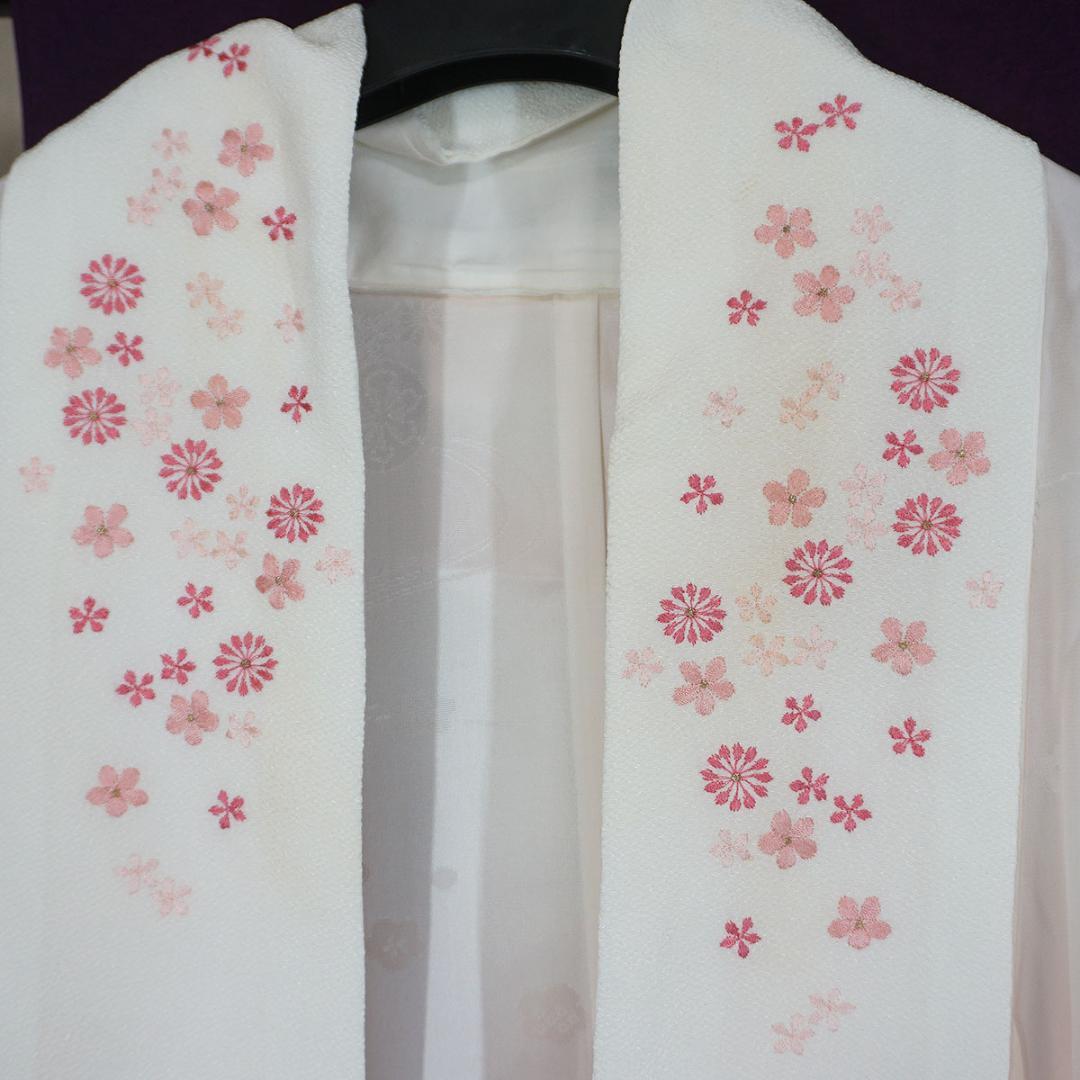 ワイドサイズ　ふくよかサイズ　長じゅばん付き　正絹振袖　165cm　a241