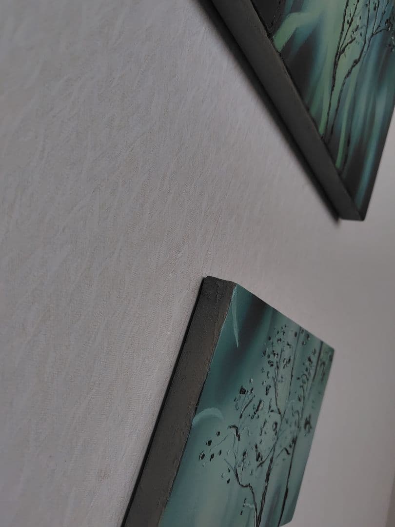 絵画 アクリル アート インテリア おしゃれ　風景画　植物　一点物　作家物　写実