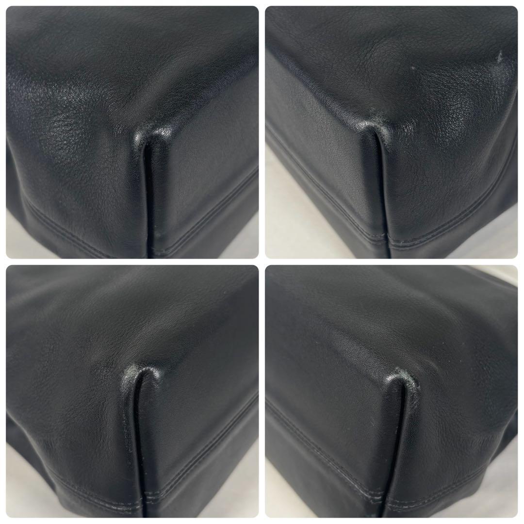 美品 コーチ オールドコーチ ハンドバッグ テラスバッグ ミニ レザー ブラック