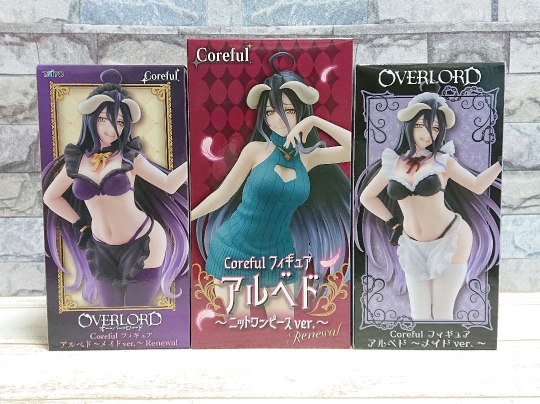 オーバーロード 美少女 フィギュア まとめ売り アインズ　アルベド　シャルティア