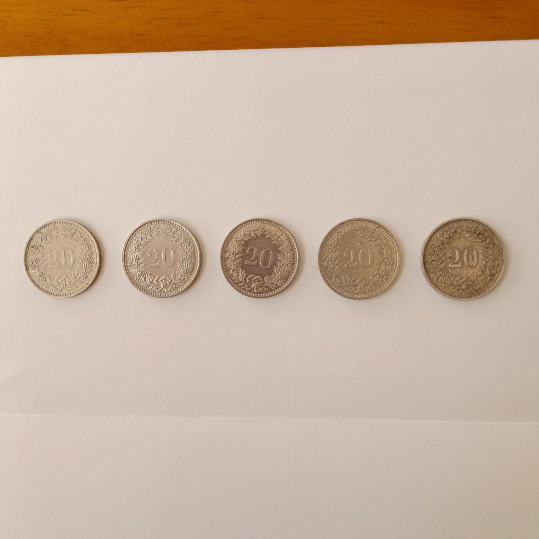 スイスフラン　旧　3種類　11枚