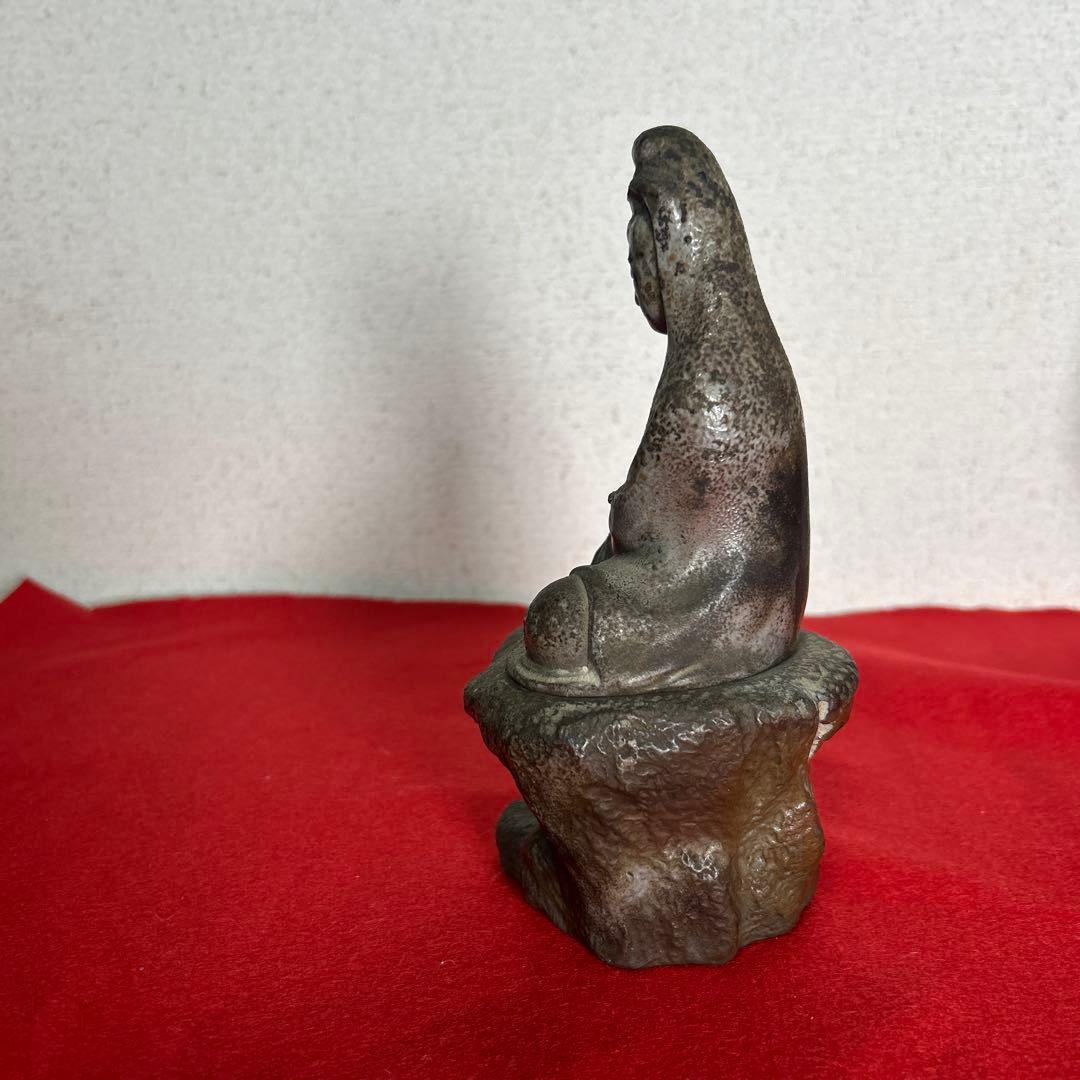 備前焼 名工　難波好陽 仏像　香炉❓貴重