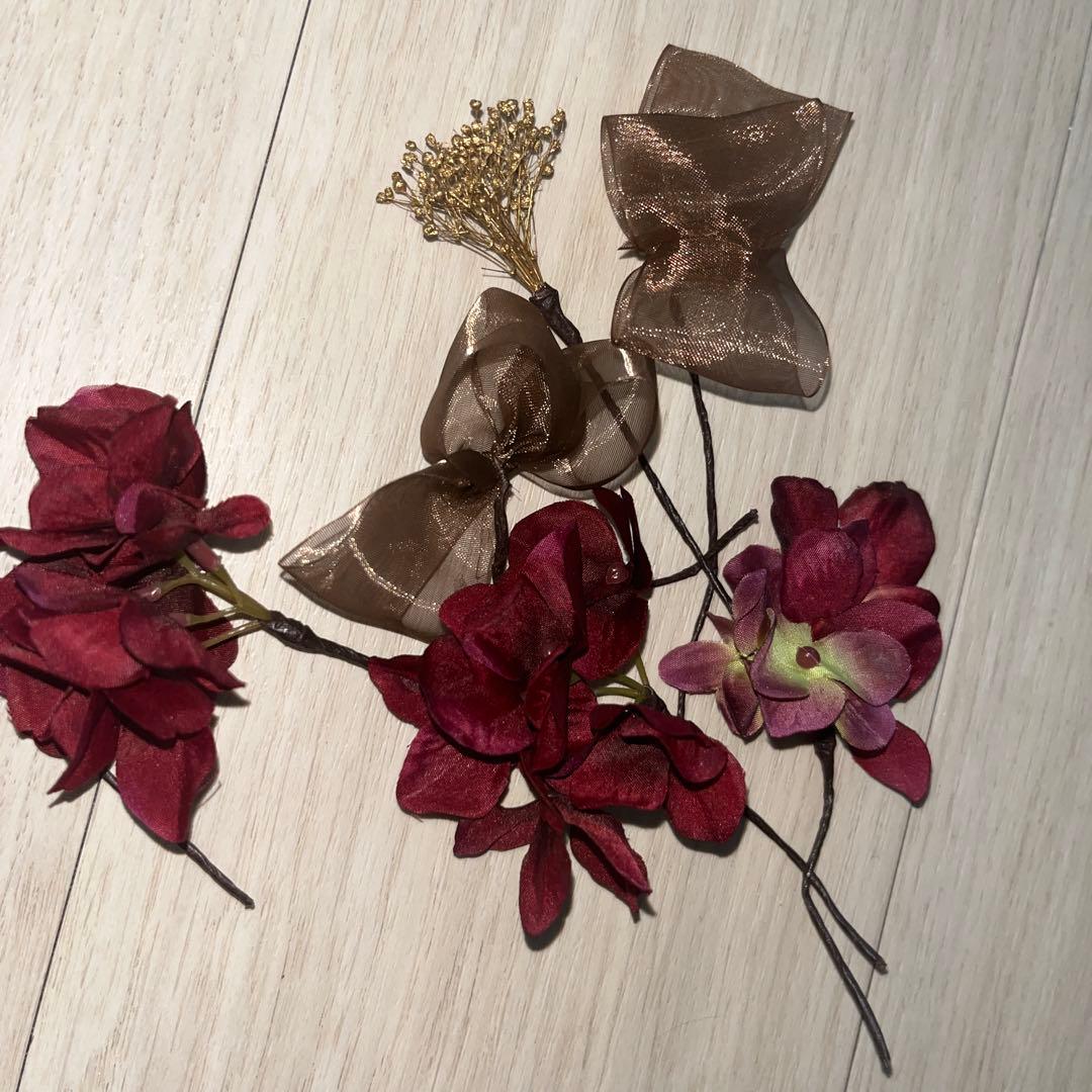 振袖 フルセット 長襦袢、草履、紙飾りセット 成人式 赤ぼかし トールサイズ