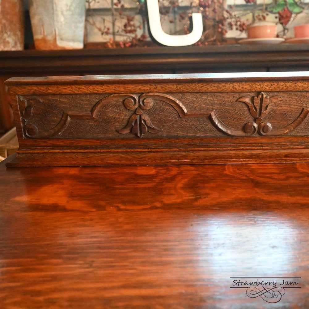 L3710-110 英国アンティーク オーク チェスト 3段 収納 レンジ台