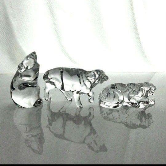 【美品】バカラ　干支の置物 十二支セット　クリスタルガラス 　12点セット　B