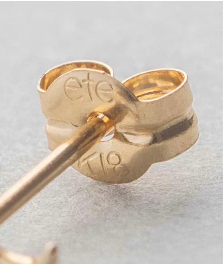 ete エテ　ムーンスターピアス　K18 K10