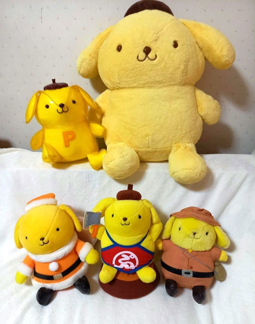 レトロ 当時物 サンリオ ポムポムプリン レトロ ぬいぐるみ ５種類