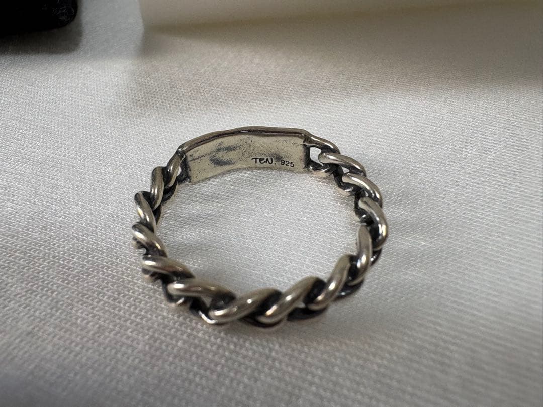 TEN クラムリング　SV SILVER 18号